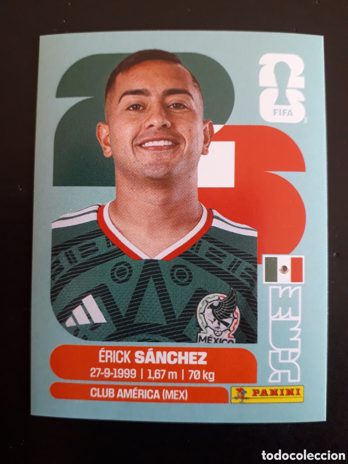 Cromos de f&uacute;tbol: S&Aacute;NCHEZ M&Eacute;XICO MEX 14 MUNDIAL F&Uacute;TBOL 2026 FIFA WORLD CUP PANINI SIN PEGAR PEDIDO M&Iacute;NIMO 3&euro;