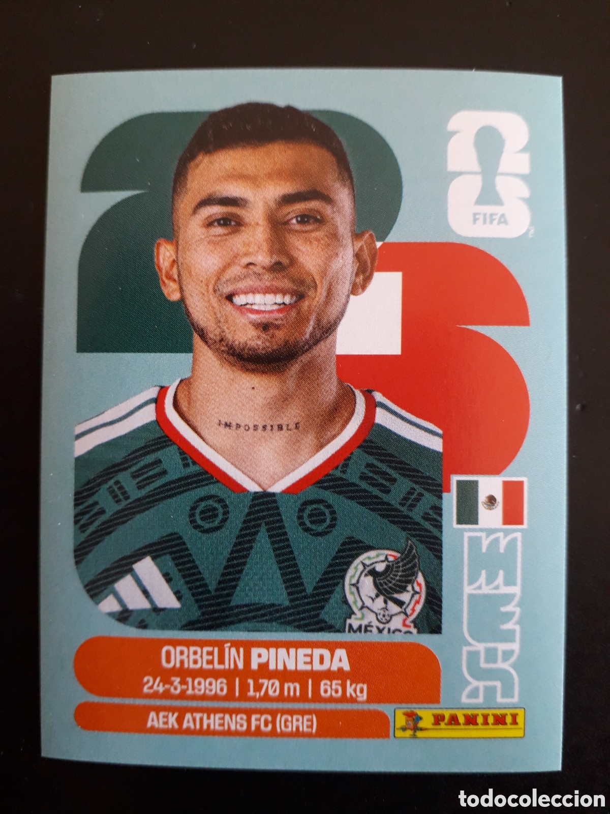 Cromos de f&uacute;tbol: PINEDA M&Eacute;XICO MEX 11 MUNDIAL F&Uacute;TBOL 2026 FIFA WORLD CUP PANINI SIN PEGAR PEDIDO M&Iacute;NIMO 3&euro;
