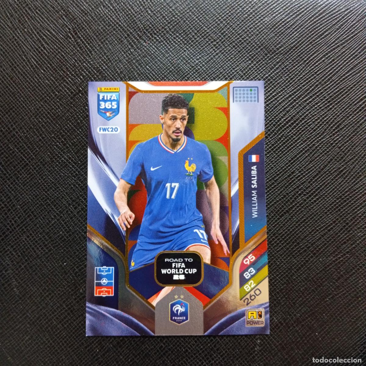 Cromos de f&uacute;tbol: FWC20 SALIBA FRANCIA ADRENALYN 2025 2026 FIFA 365 CROMO FUTBOL 25 26 - A215 PG53