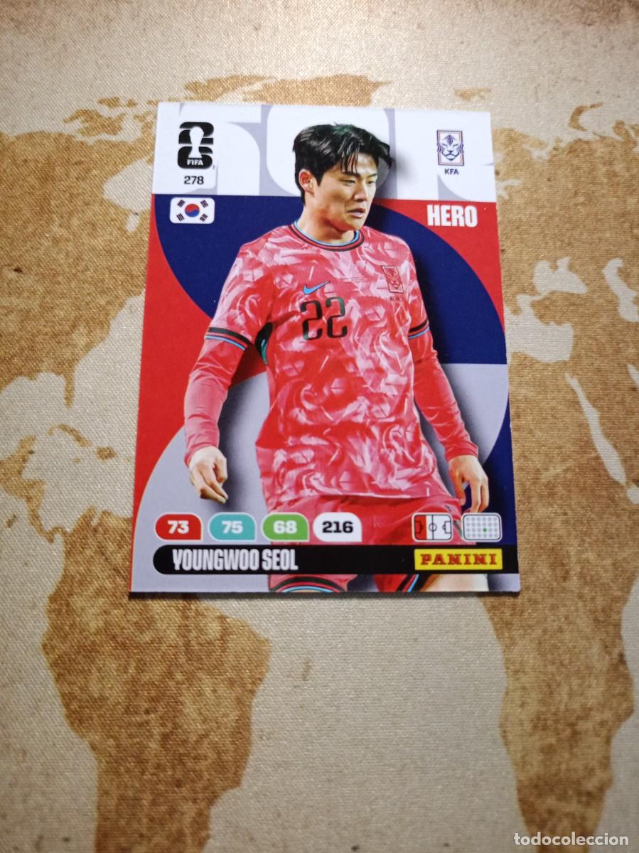 Cromos de f&uacute;tbol: # Corea del Sur 278 YOUNGWOO SEOL Adrenalyn WORLD cup 2026