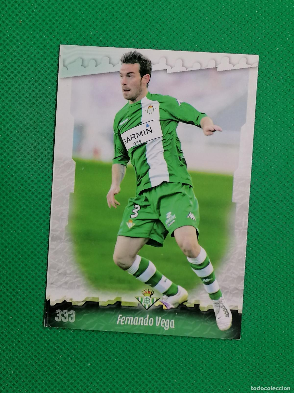 Cromos de f&uacute;tbol: 333 FERNANDO VEGA BETIS ⚽ MUNDICROMO LAS FICHAS DE LA LIGA 08 09 2008 2009 ⚽