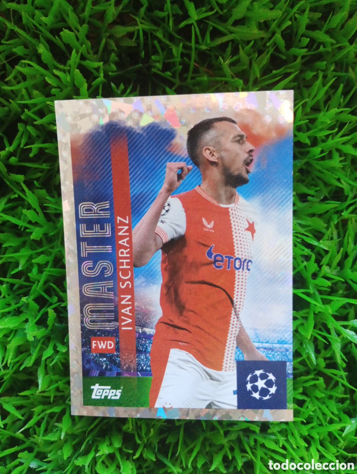 Cromos de f&uacute;tbol: Schranz Slavia De Praga MASTER Champions League 25-26 # 402 NUNCA PEGADO