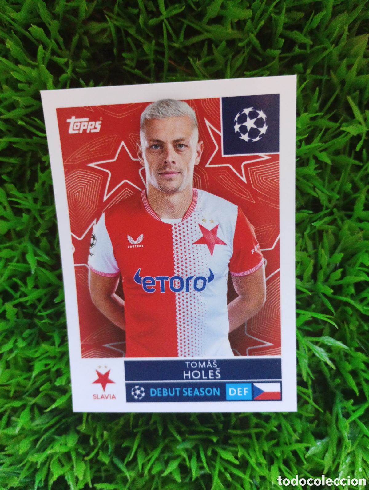 Cromos de f&uacute;tbol: Holes Slavia De Praga Champions League 25-26 # 400 NUNCA PEGADO