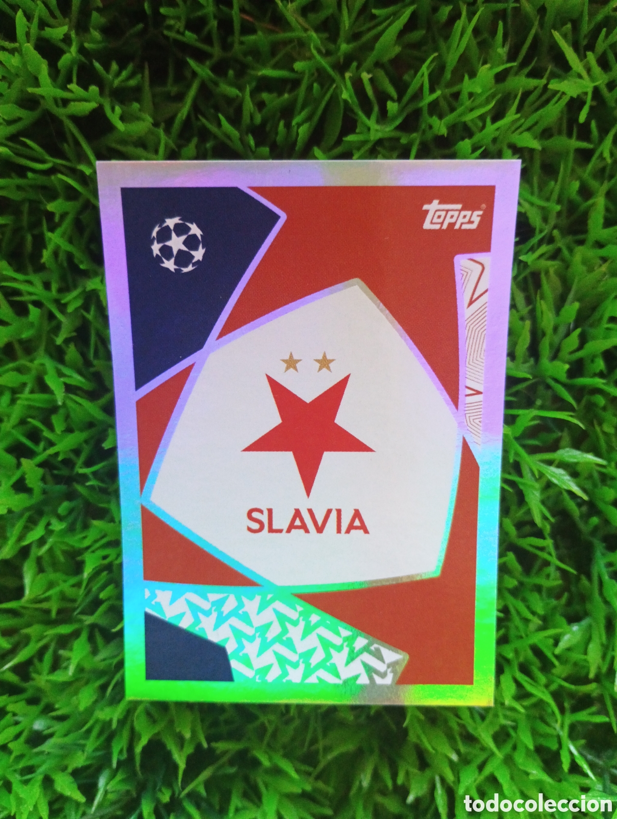 Cromos de f&uacute;tbol: Escudo Slavia De Praga Champions League 25-26 #396 NUNCA PEGADO