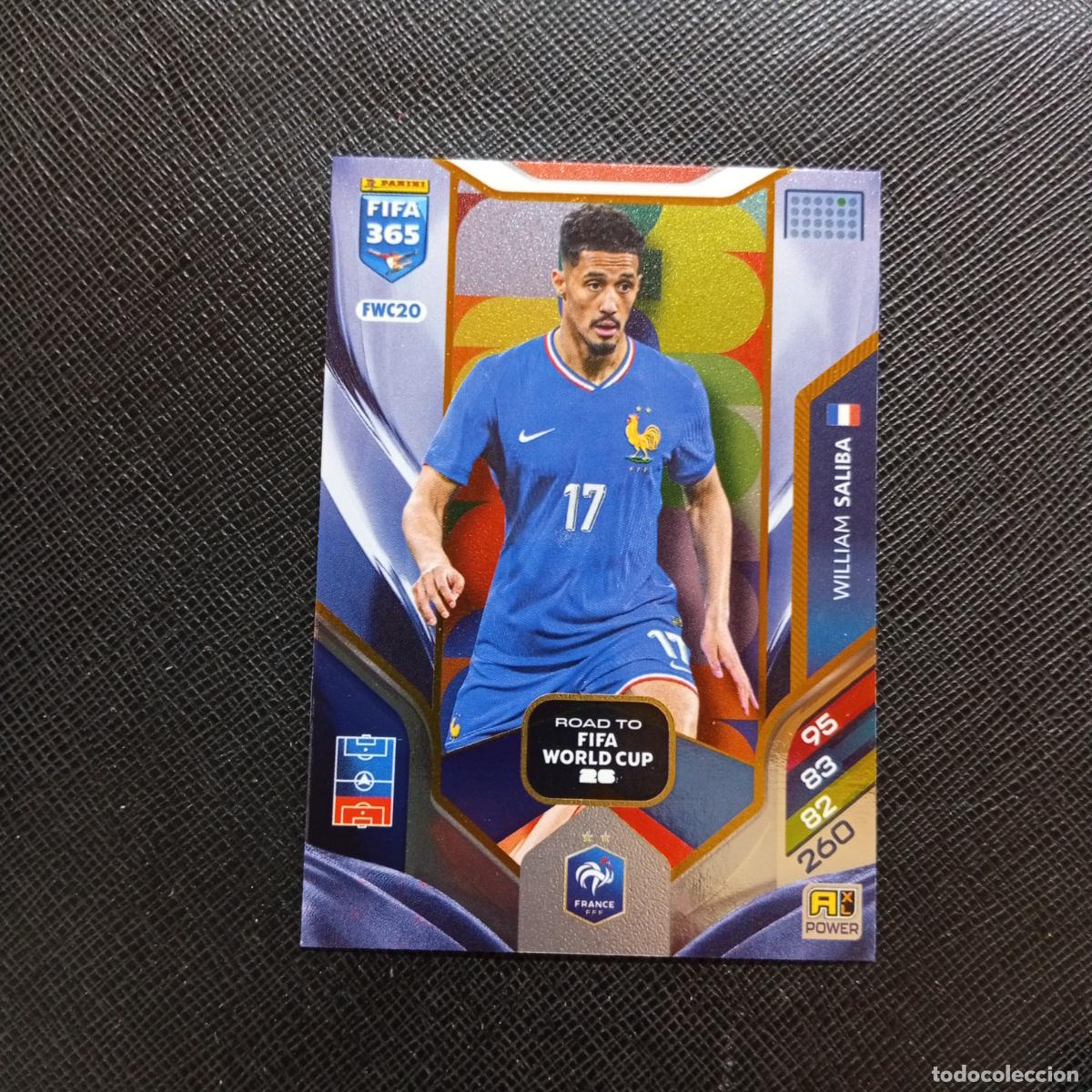 Cromos de f&uacute;tbol: FWC20 SALIBA FRANCIA ADRENALYN 2025 2026 FIFA 365 CROMO FUTBOL 25 26 - A215 PG55