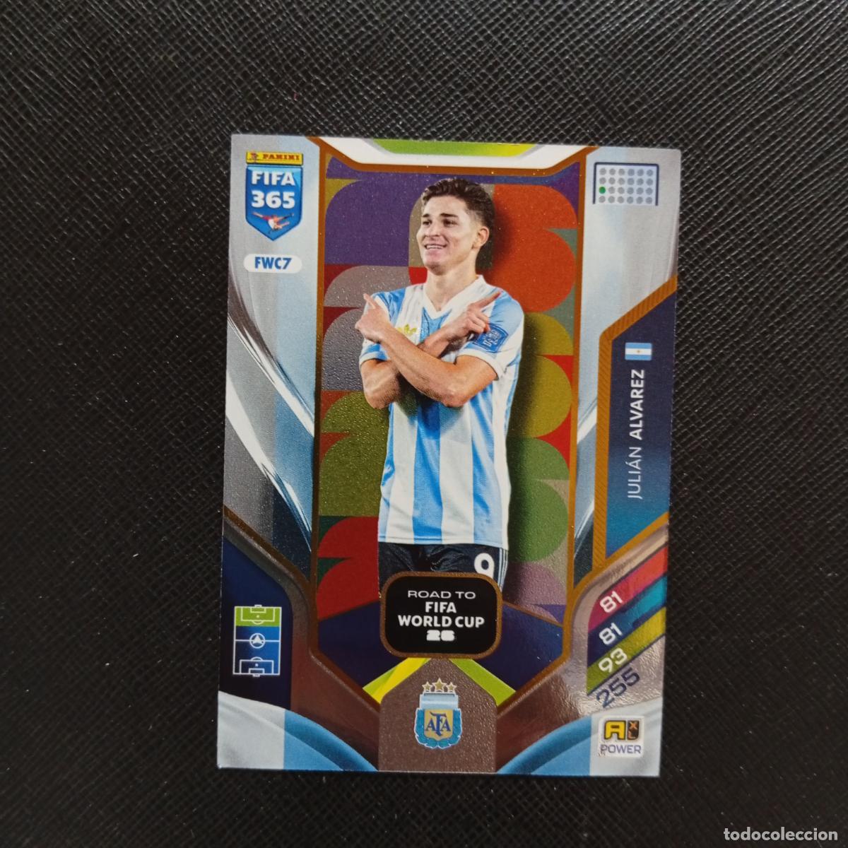 Cromos de f&uacute;tbol: FWC7 JULIAN ALVAREZ ARGENTINA ADRENALYN 2025 2026 FIFA 365 CROMO FUTBOL 25 26 - A215 PG55