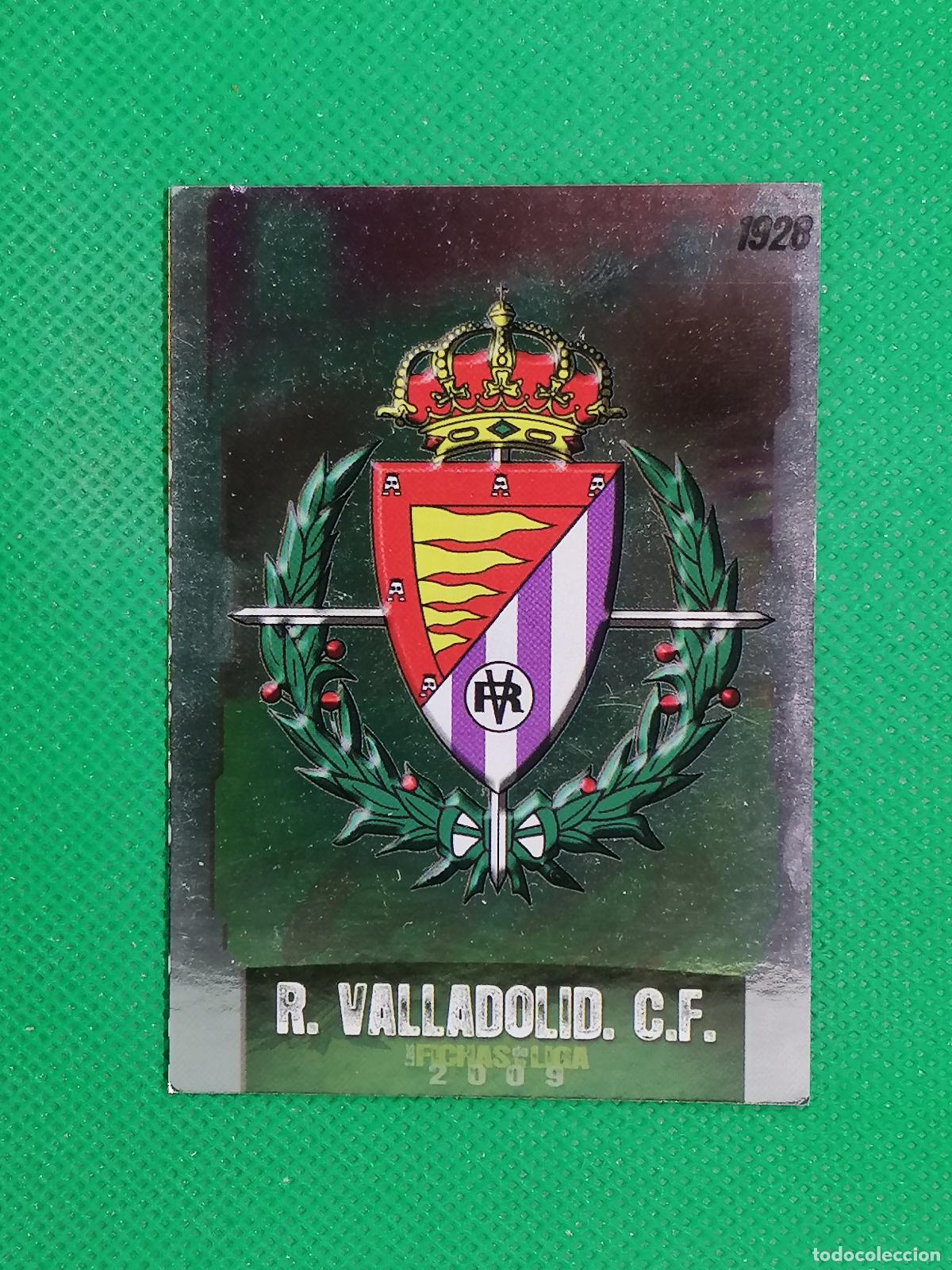 Cromos de f&uacute;tbol: 379 ESCUDO PUNTAS CUADRADAS VALLADOLID ⚽ MUNDICROMO LAS FICHAS DE LA LIGA 08 09 2008 2009 ⚽