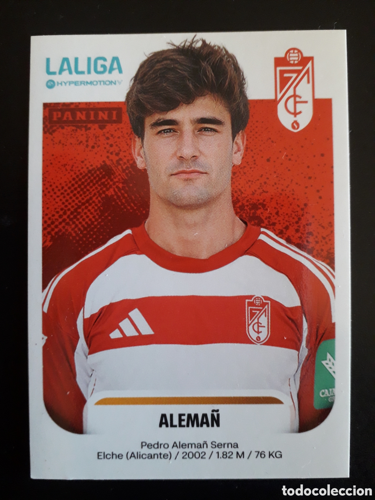 Cromos de f&uacute;tbol: ALEMA&Ntilde; GRANADA N&deg; 224 LALIGA HYPERMOTION 25 26 2025 2026 PANINI SIN PEGAR PEDIDO M&Iacute;NIMO 3&euro;