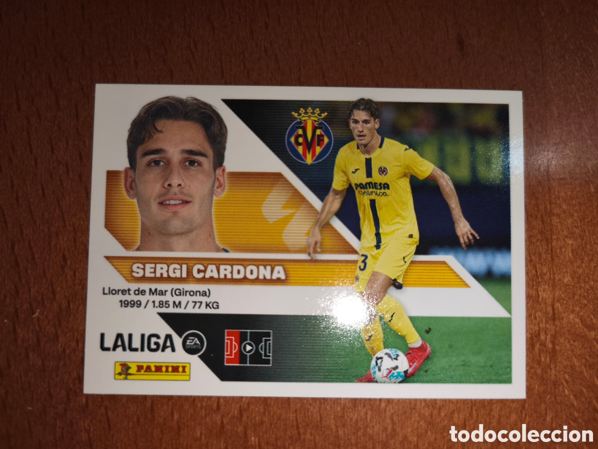 Cromos de f&uacute;tbol: Sergi Cardona n&deg;10 liga este 26/27 Villarreal