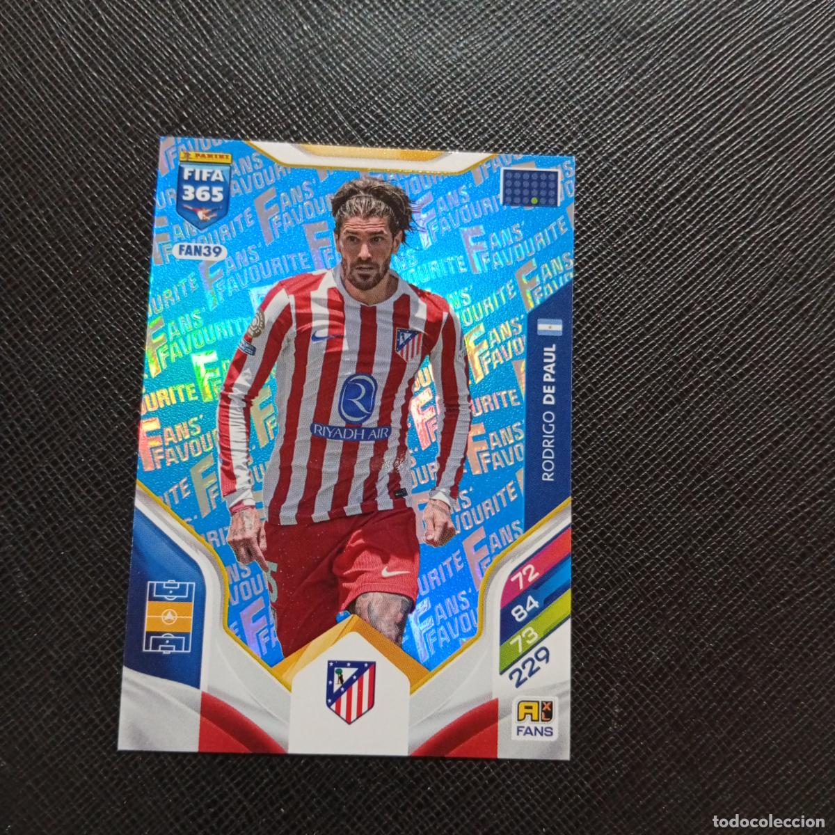 Cromos de f&uacute;tbol: FAN39 DE PAUL AT MADRID ADRENALYN 2025 2026 FIFA 365 CROMO FUTBOL 25 26 - A215 PG56 AZUL
