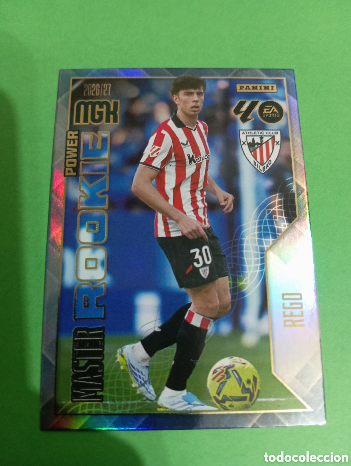Cromos de f&uacute;tbol: Rego Athletic de Bilbao MASTER ROOKIE POWER n&deg;418P / PANINI MEGACRACKS 2026/2027