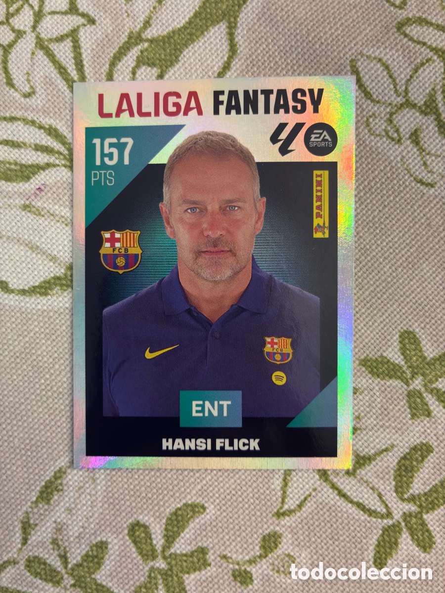 Cromos de Futebol: Metalizado Hansi Flick N&ordm; 1 LaLiga Fantasy - FC Barcelona - Liga 26-27 Este / Panini (Sin Pegar)