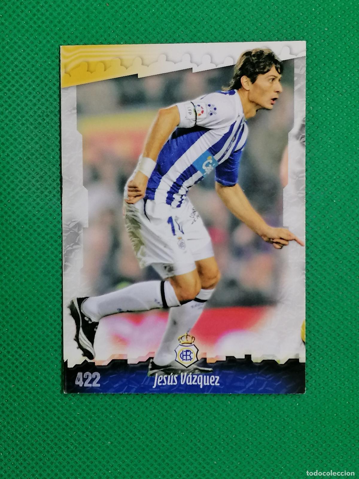 Cromos de Futebol: 422 JESUS VAZQUEZ RECREATIVO DE HUELVA ⚽ MUNDICROMO LAS FICHAS DE LA LIGA 08 09 2008 2009 ⚽