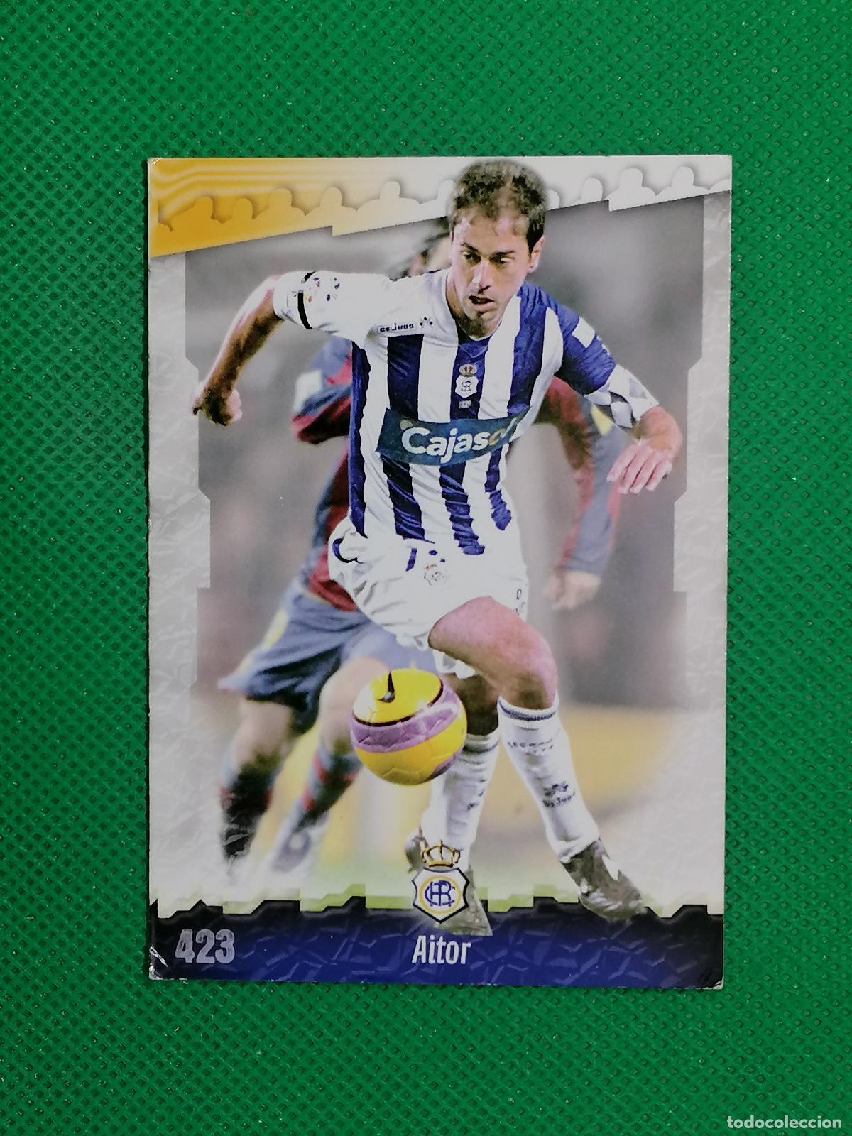 Cromos de Futebol: 423 AITOR RECREATIVO DE HUELVA ⚽ MUNDICROMO LAS FICHAS DE LA LIGA 08 09 2008 2009 ⚽