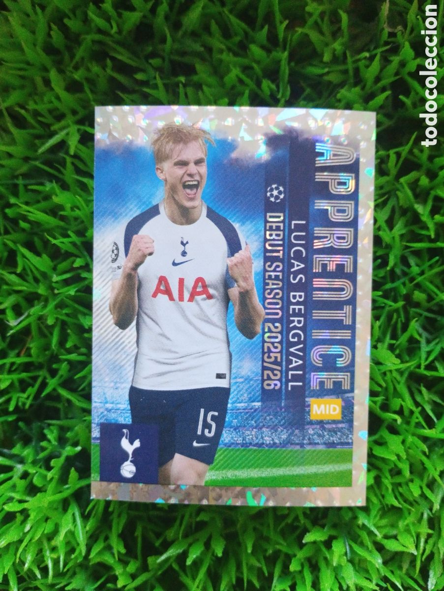 Cromos de Futebol: Bergvall Tottenham APPRENTICE Champions League 25-26 # 445 NUNCA PEGADO