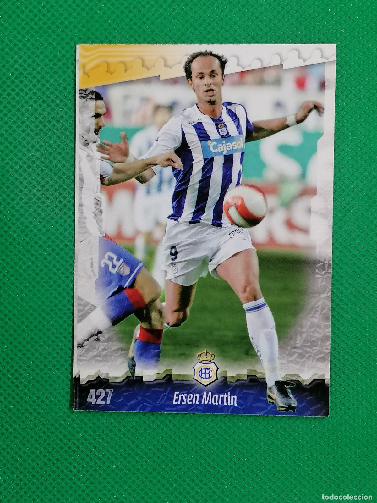 Cromos de f&uacute;tbol: 427 ERSEN MARTIN RECREATIVO DE HUELVA ⚽ MUNDICROMO LAS FICHAS DE LA LIGA 08 09 2008 2009 ⚽