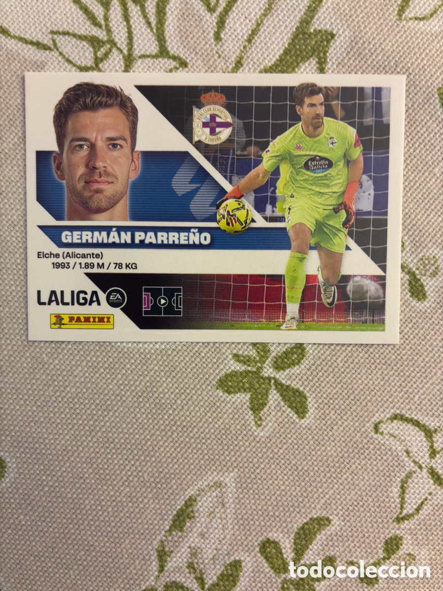 Cromos de f&uacute;tbol: Cromo Germ&aacute;n Parre&ntilde;o N&ordm; 4 - RC Deportivo - Liga 2026-27 Colecciones Este / Panini (Sin Pegar)
