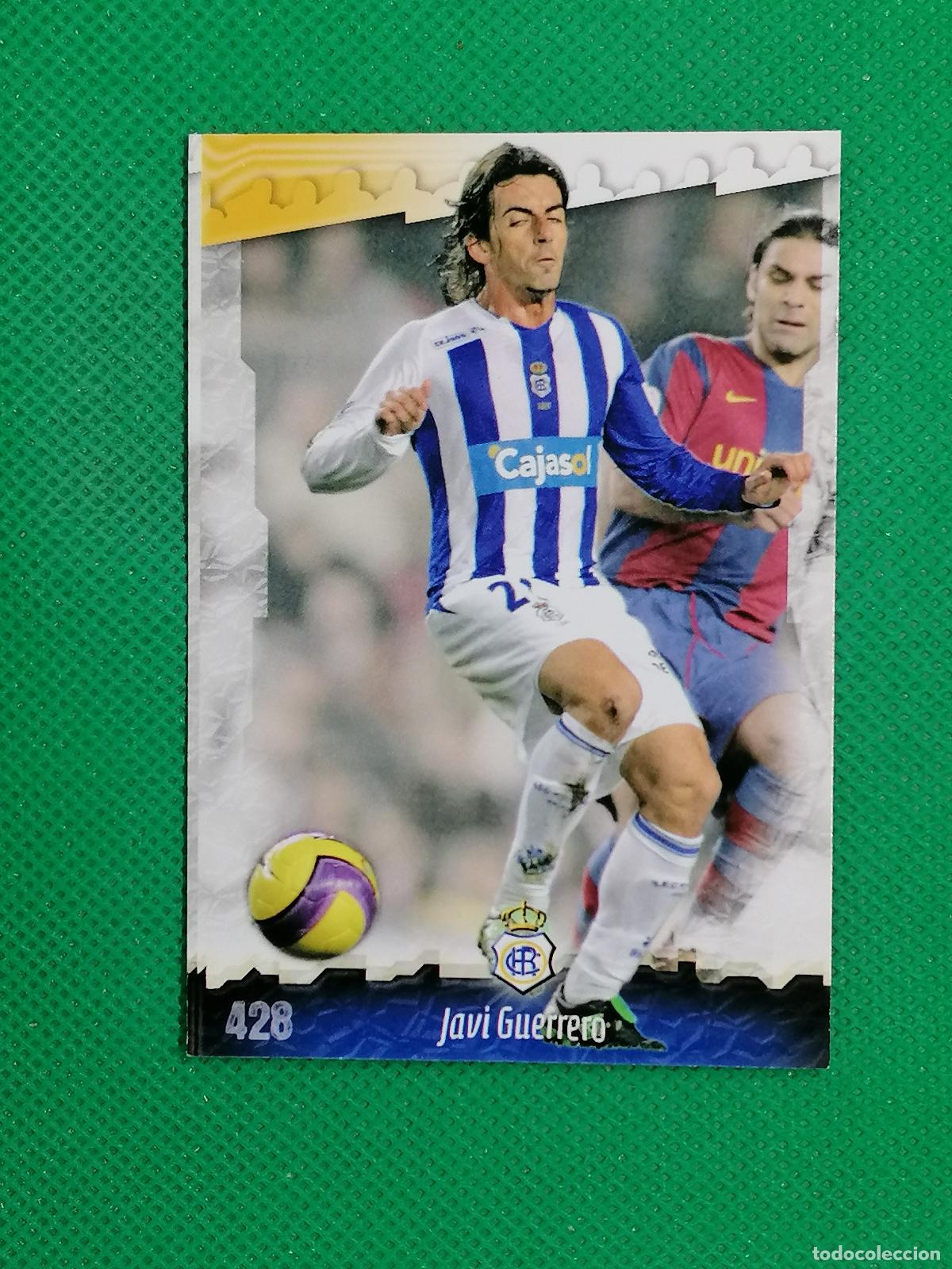 Cromos de f&uacute;tbol: 428 JAVI GUERRERO RECREATIVO DE HUELVA ⚽ MUNDICROMO LAS FICHAS DE LA LIGA 08 09 2008 2009 ⚽