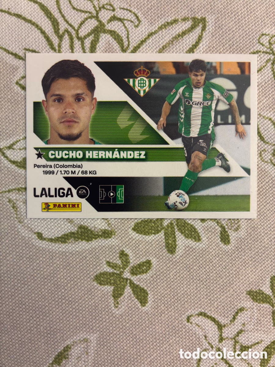 Football Stickers: Cucho Hern&aacute;ndez N&ordm; 19 (Estrella/Coloca) - Real Betis - Liga 2026-27 Este / Panini (Sin Pegar)