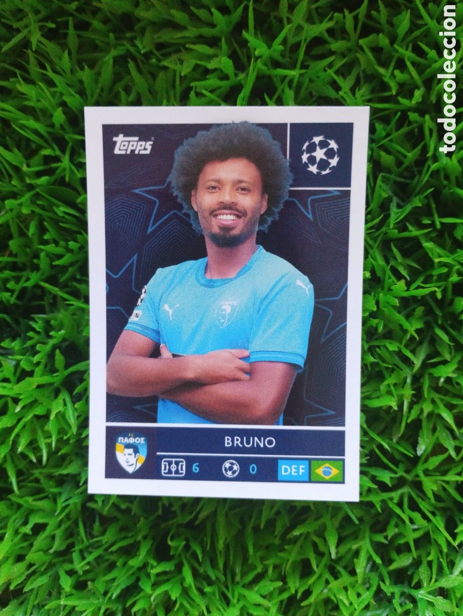 Cromos de f&uacute;tbol: Bruno Pafos Champions League 25-26 # 532 NUNCA PEGADO