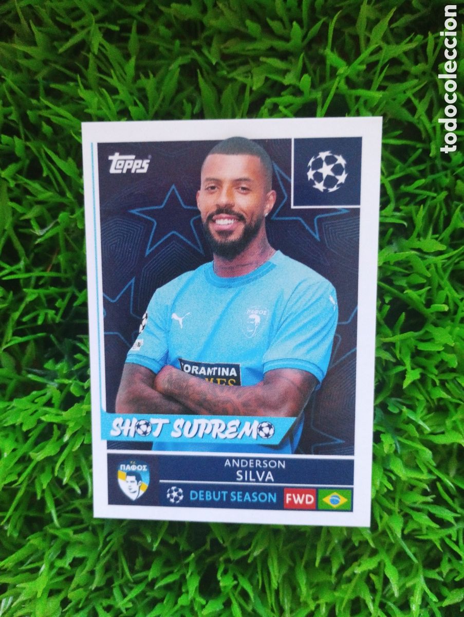 Cromos de f&uacute;tbol: Anderson Silva Pafos Champions League 25-26 # 539 NUNCA PEGADO