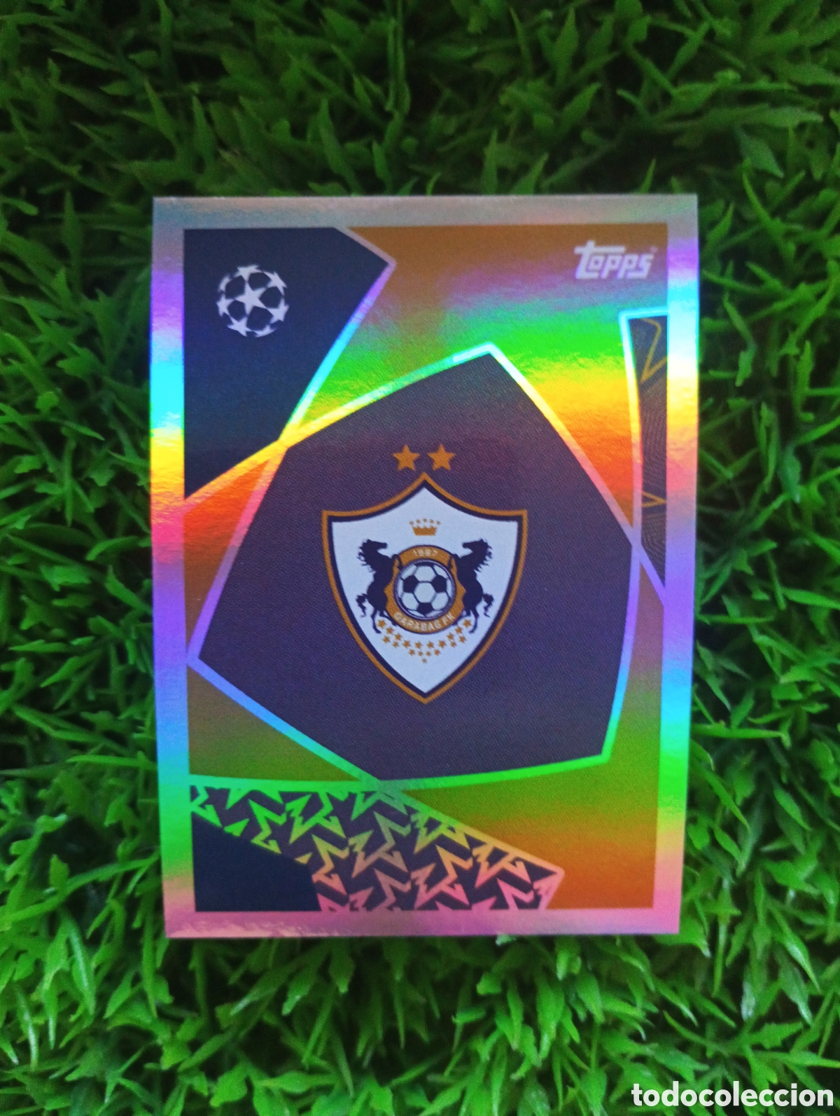 Cromos de f&uacute;tbol: Escudo Qarabag Champions League 25-26 # 540 NUNCA PEGADO
