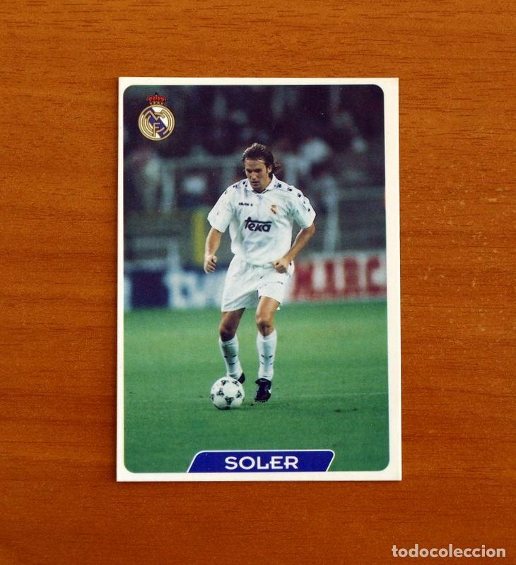 Figurine di Calcio: Real Madrid -N&ordm; 5 Soler -UH- &Uacute;ltima Hora -Las Fichas la Liga 95-96-1995-1996 -Mundicromo Sport