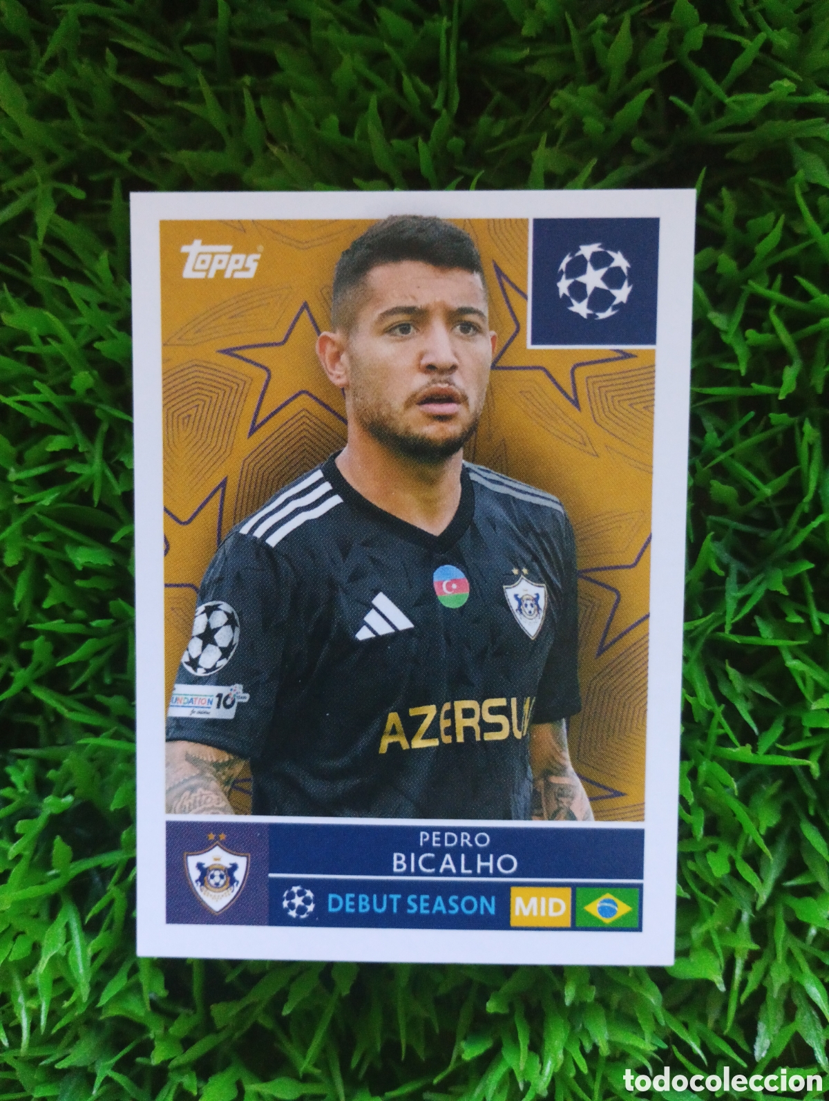 Cromos de f&uacute;tbol: Bicalho Qarabag Champions League 25-26 # 546 NUNCA PEGADO