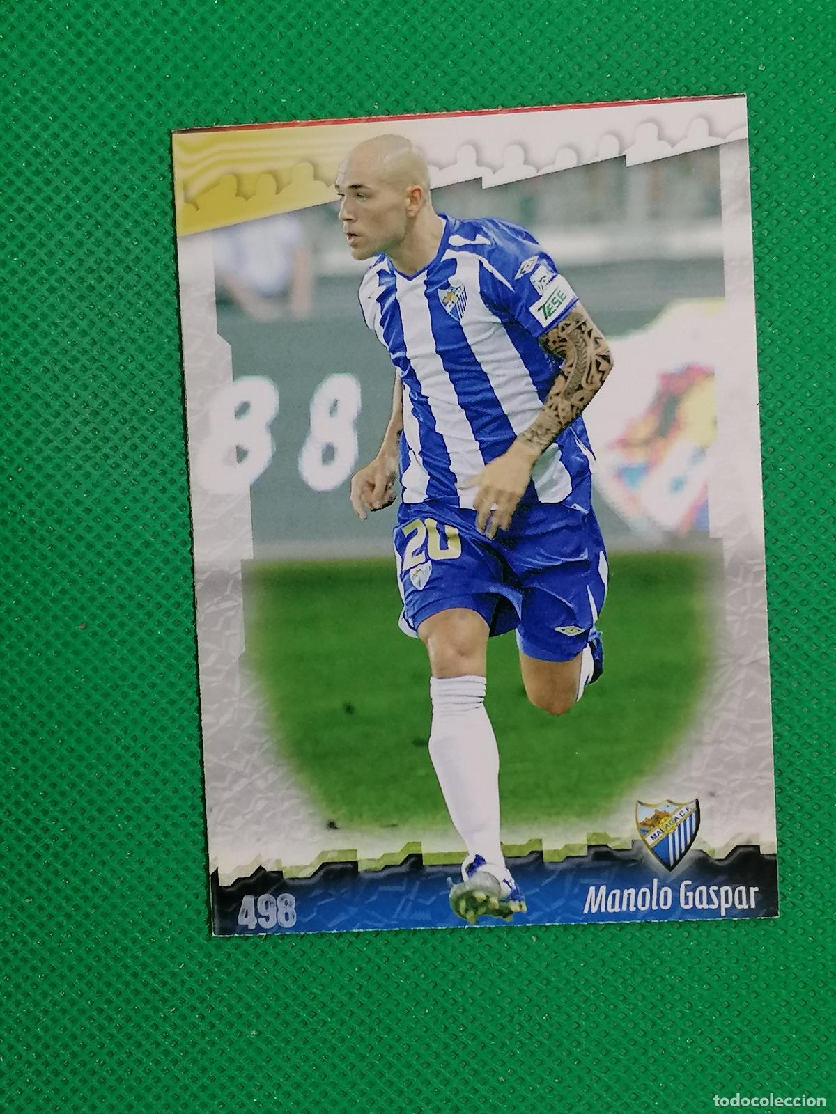 Fu&szlig;ball-Sticker: 498 MANOLO GASPAR MALAGA ⚽ MUNDICROMO LAS FICHAS DE LA LIGA 08 09 2008 2009 ⚽