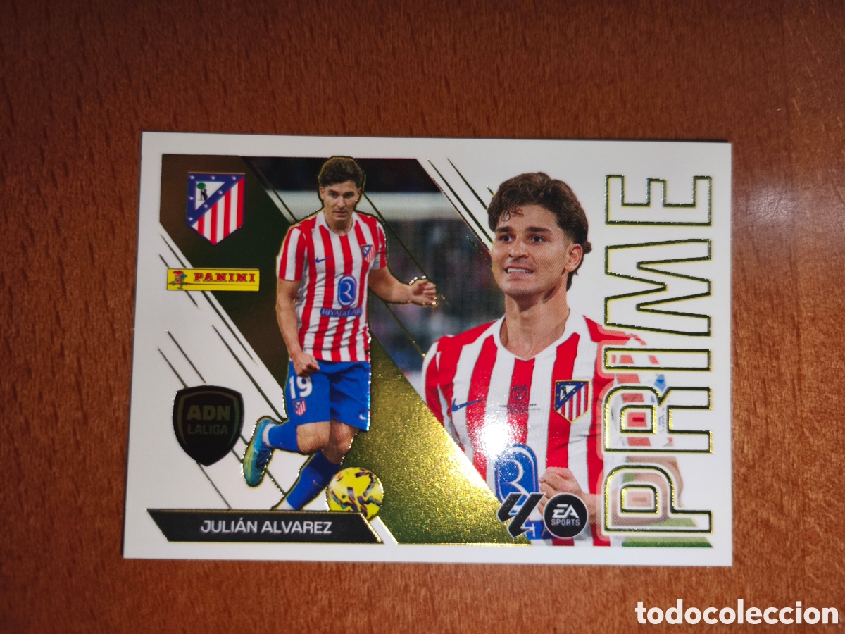 Cromos de f&uacute;tbol: Juli&aacute;n Alvarez n&deg;5 ADN LALIGA PRIME liga este 26/27 Atl&eacute;tico De Madrid