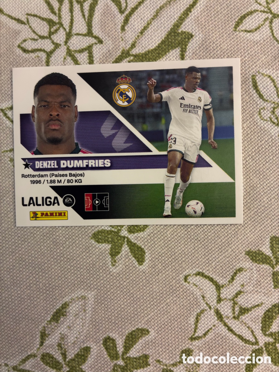 Cromos de f&uacute;tbol: Denzel Dumfries N&ordm; 3 &Uacute;ltimos Fichajes - Real Madrid - Liga 2026-27 Este / Panini (Sin Pegar)