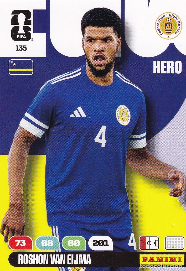 Cromos de f&uacute;tbol: Adrenalyn XL Fifa World Cup 2026 Mundial 26 N&ordm;135 Roshon Van Eijma