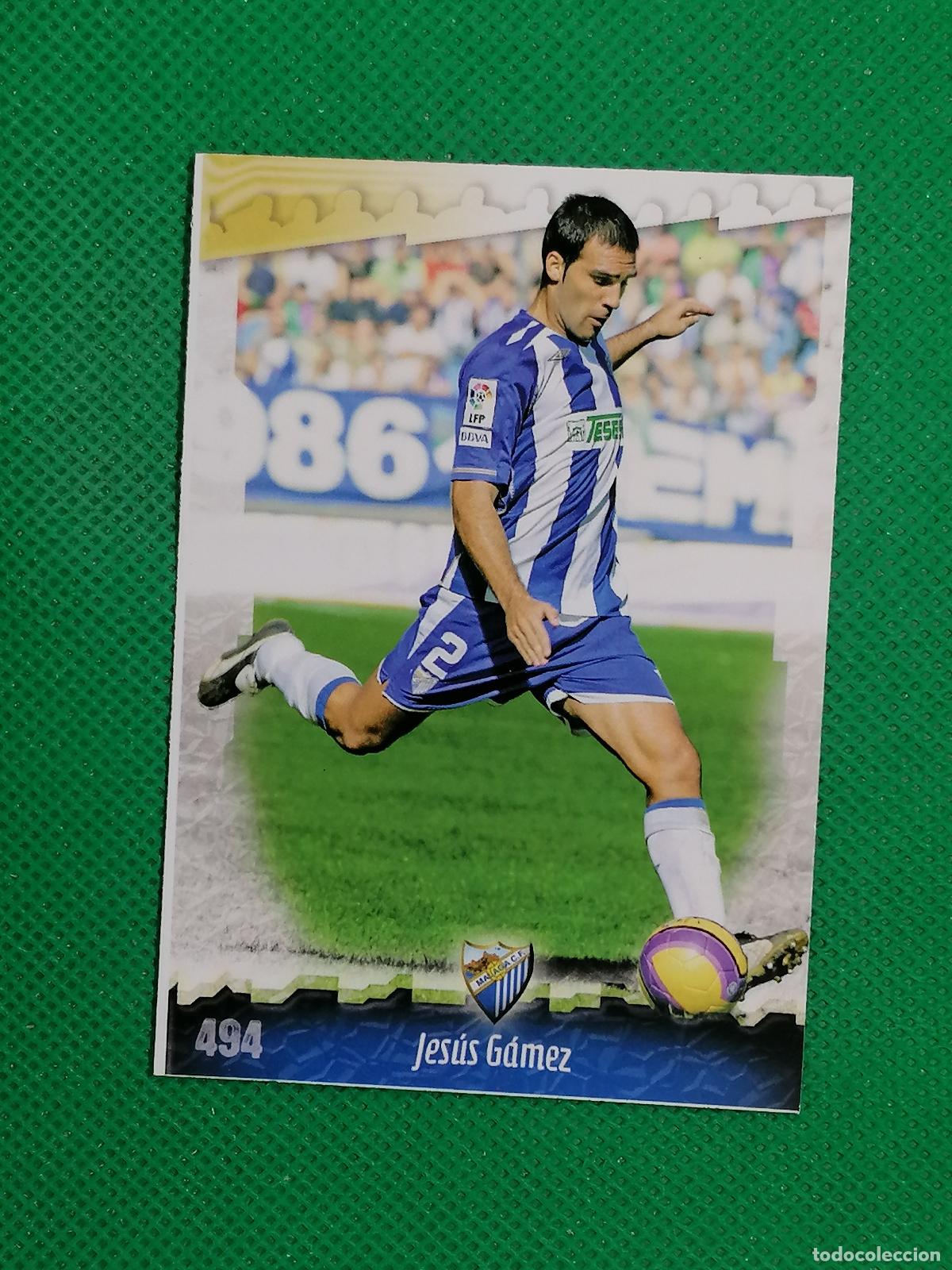 Cromos de f&uacute;tbol: 494 JESUS GAMEZ MALAGA ⚽ MUNDICROMO LAS FICHAS DE LA LIGA 08 09 2008 2009 ⚽