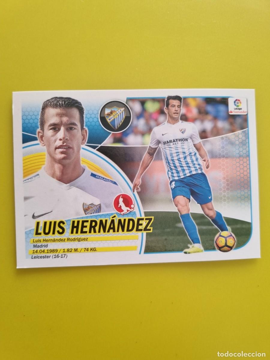 Cromos de f&uacute;tbol: MERCADO INVIERNO ACTUALIZACION ESTE 16 17 2016 2017 SIN PEGAR LUIS HERNANDEZ MALAGA N&ordm;26 AR926