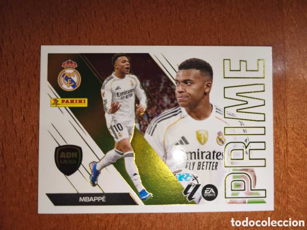 Cromos de f&uacute;tbol: Mbappe n&deg;8 ADN LALIGA PRIME liga este 26/27 Real Madrid