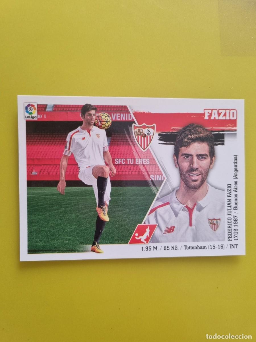 Cromos de f&uacute;tbol: MERCADO INVIERNO ACTUALIZACION ESTE 15 16 2015 2016 SIN PEGAR FAZIO SEVILLA N&ordm;32 AR926