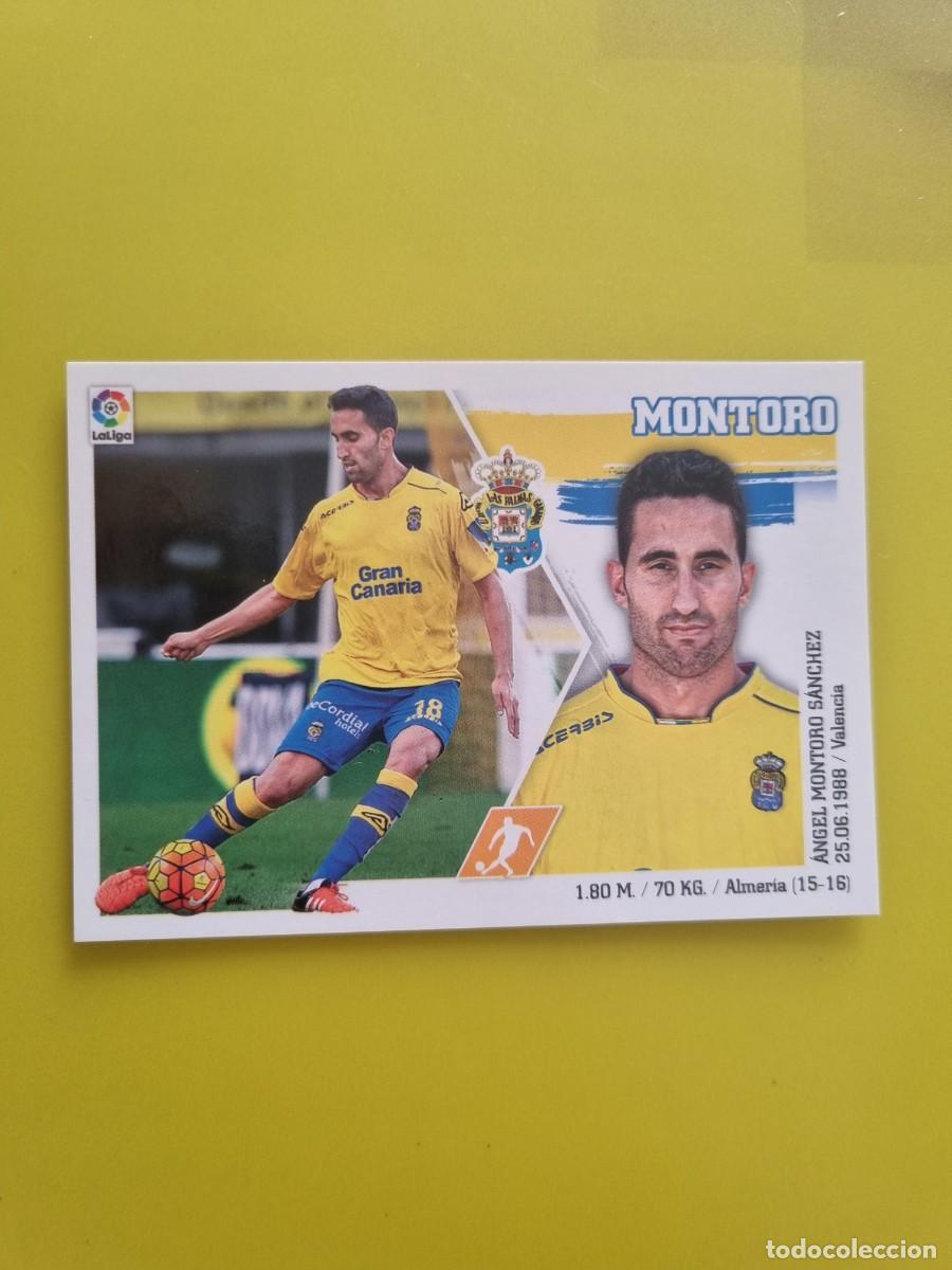 Cromos de f&uacute;tbol: MERCADO INVIERNO ACTUALIZACION ESTE 15 16 2015 2016 SIN PEGAR MONTORO LAS PALMAS N&ordm;18 AR926