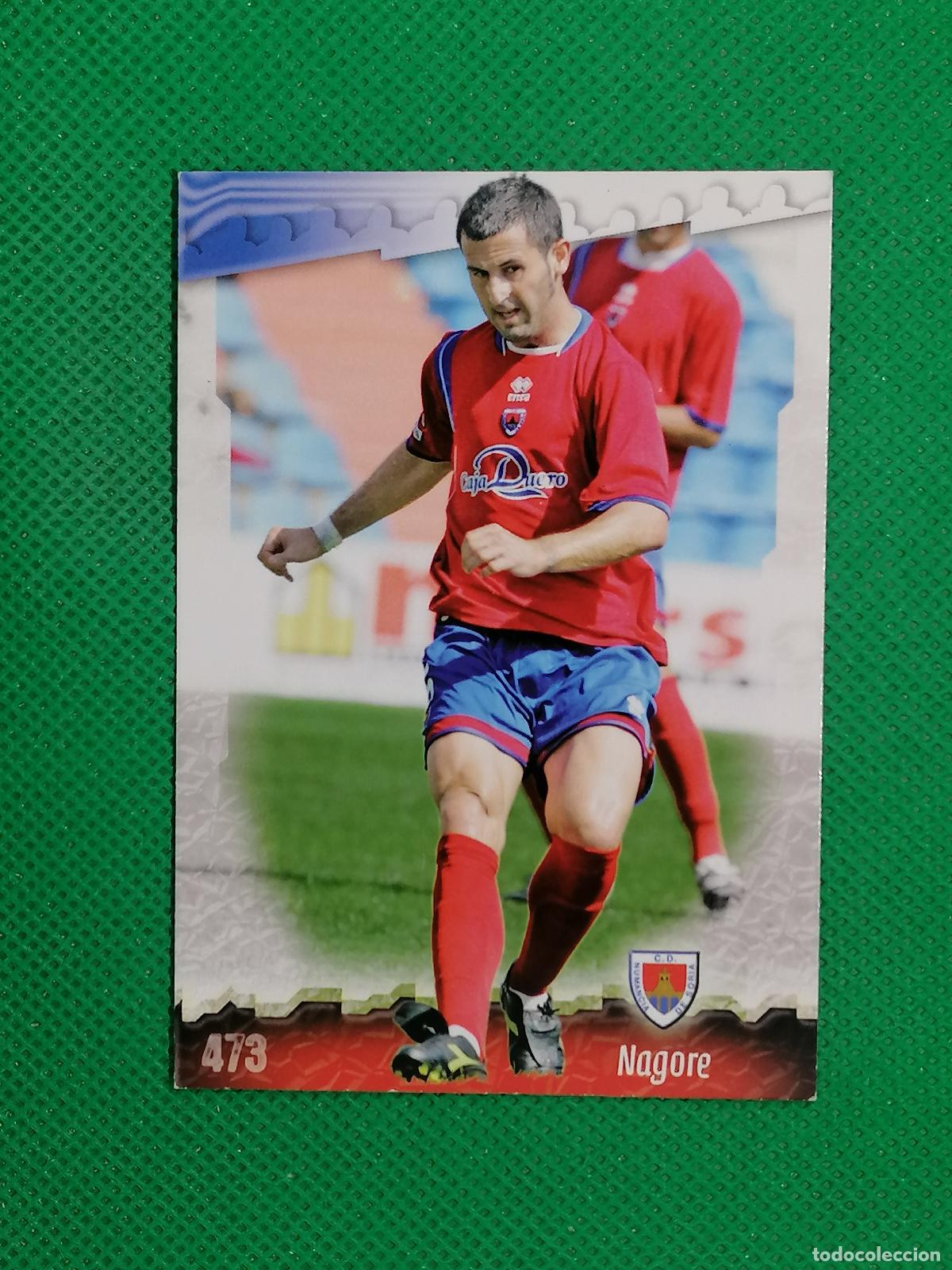 Cromos de f&uacute;tbol: 473 NAGORE NUMANCIA DE SORIA ERROR ⚽ MUNDICROMO LAS FICHAS DE LA LIGA 08 09 2008 2009 ⚽