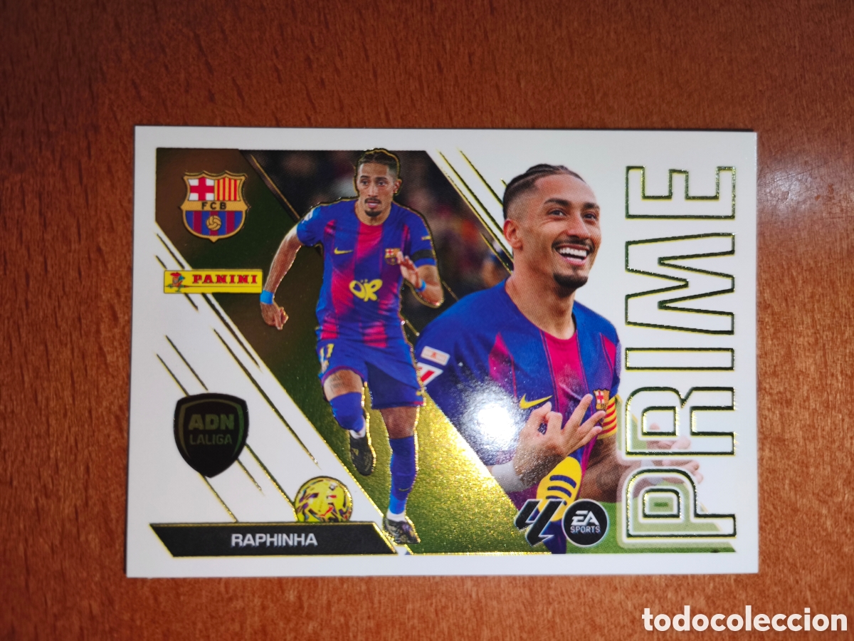 Football Stickers: Raphinha n&deg;13 ADN LALIGA PRIME liga este 26/27 Barcelona