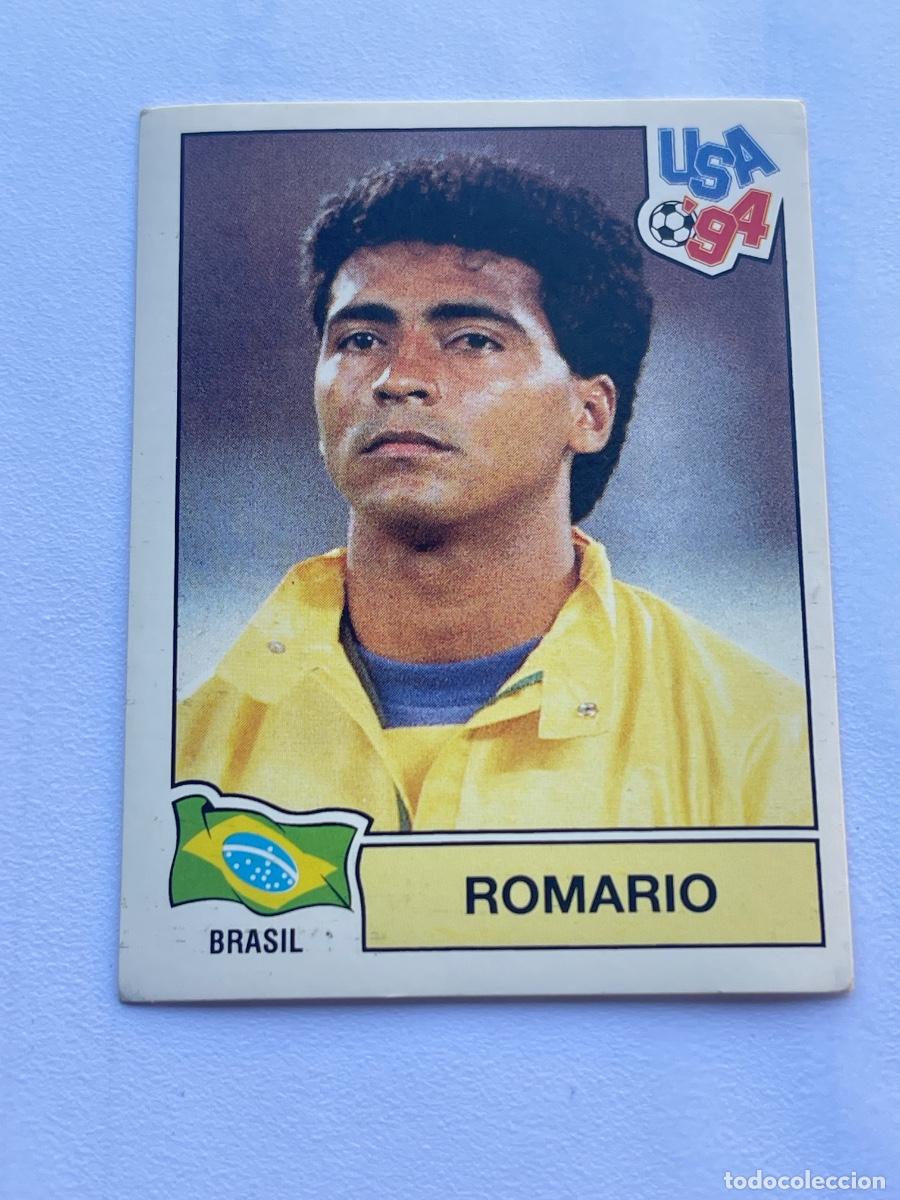 Cartes &agrave; collectionner de Football: Romario Brasil 107 Mundial USA 1994. Panini World Cup 94. SIN PEGAR.