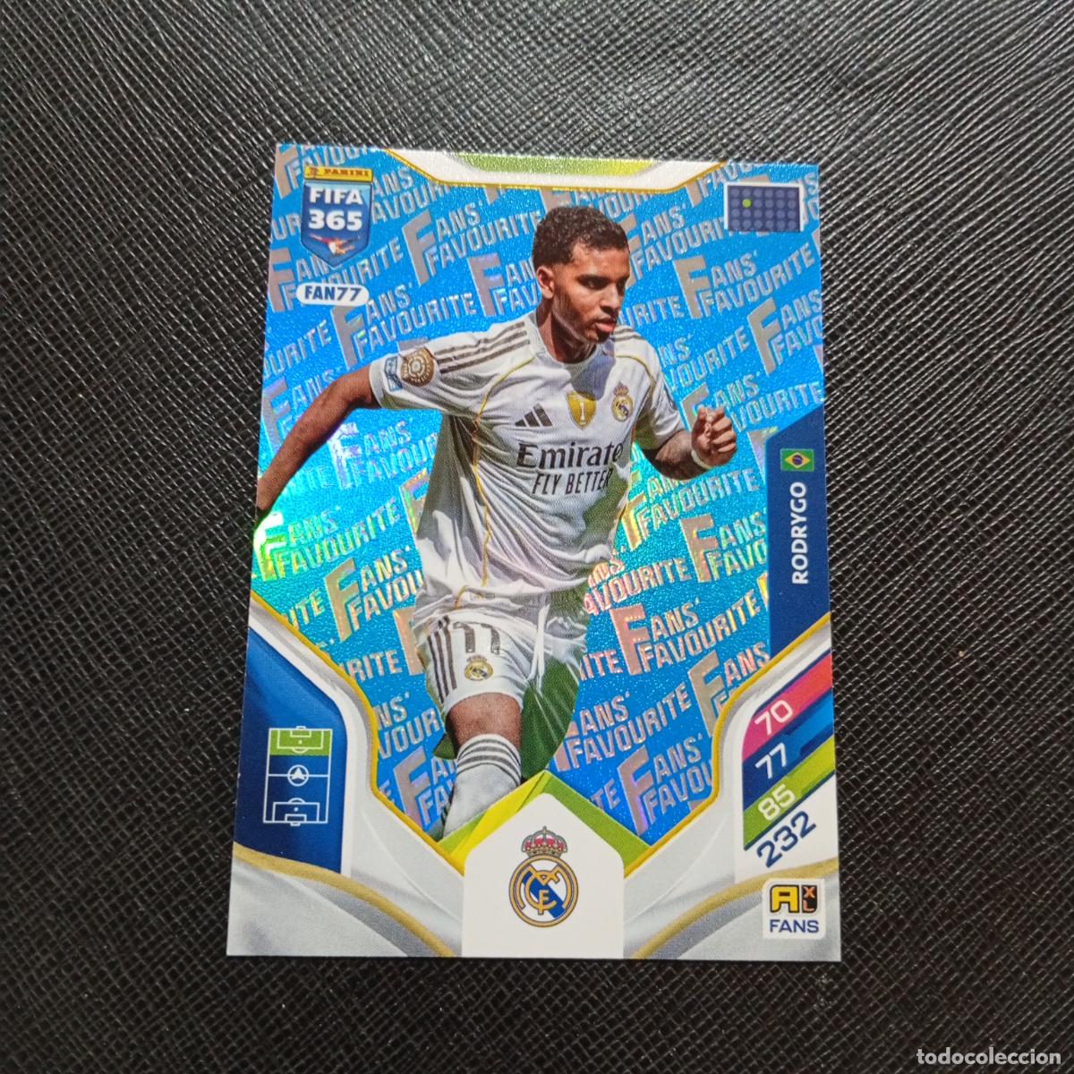 Cromos de Futebol: FAN77 RODRYGO REAL MADRID ADRENALYN 2025 2026 FIFA 365 CROMO FUTBOL 25 26 - A215 PG58 AZUL