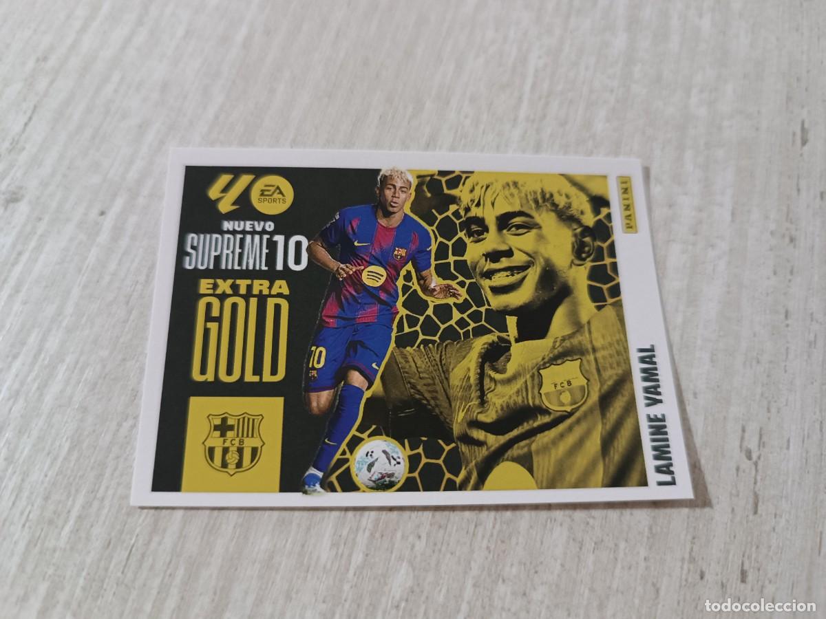 Cromos de Futebol: LAMINE YAMAL NUEVO SUPREME 10 EXTRA GOLD LIGA ESTE 2025 2026 25 26. NUNCA PEGADO