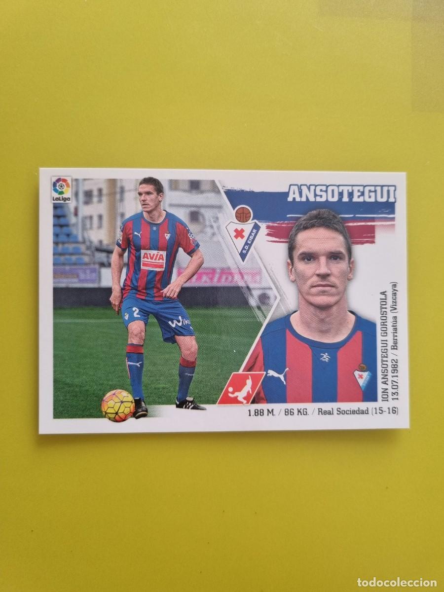 Cromos de Futebol: MERCADO INVIERNO ACTUALIZACION ESTE 15 16 2015 2016 SIN PEGAR ANSOTEGUI EIBAR N&ordm;9 AR926