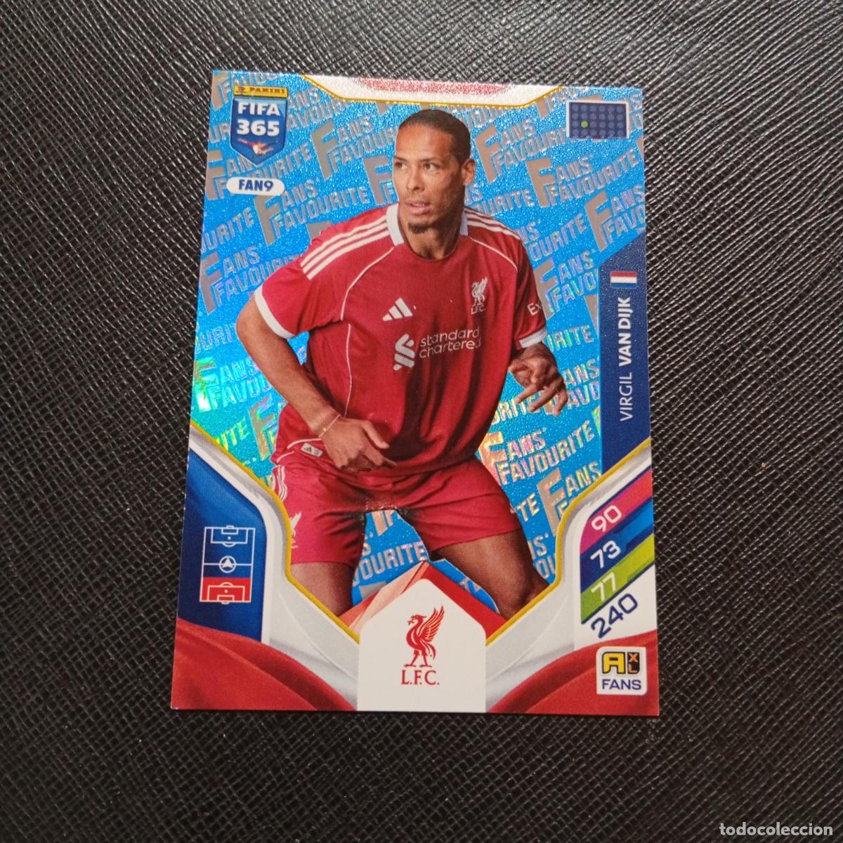 Cromos de Futebol: FAN9 VAN DIJK LIVERPOOL ADRENALYN 2025 2026 FIFA 365 CROMO FUTBOL 25 26 - A215 PG58 AZUL