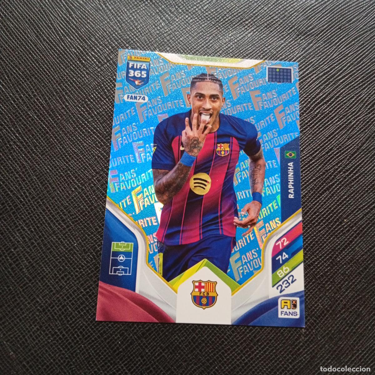 Cromos de Futebol: FAN74 RAPHINHA BARCELONA ADRENALYN 2025 2026 FIFA 365 CROMO FUTBOL 25 26 - A215 PG58 AZUL