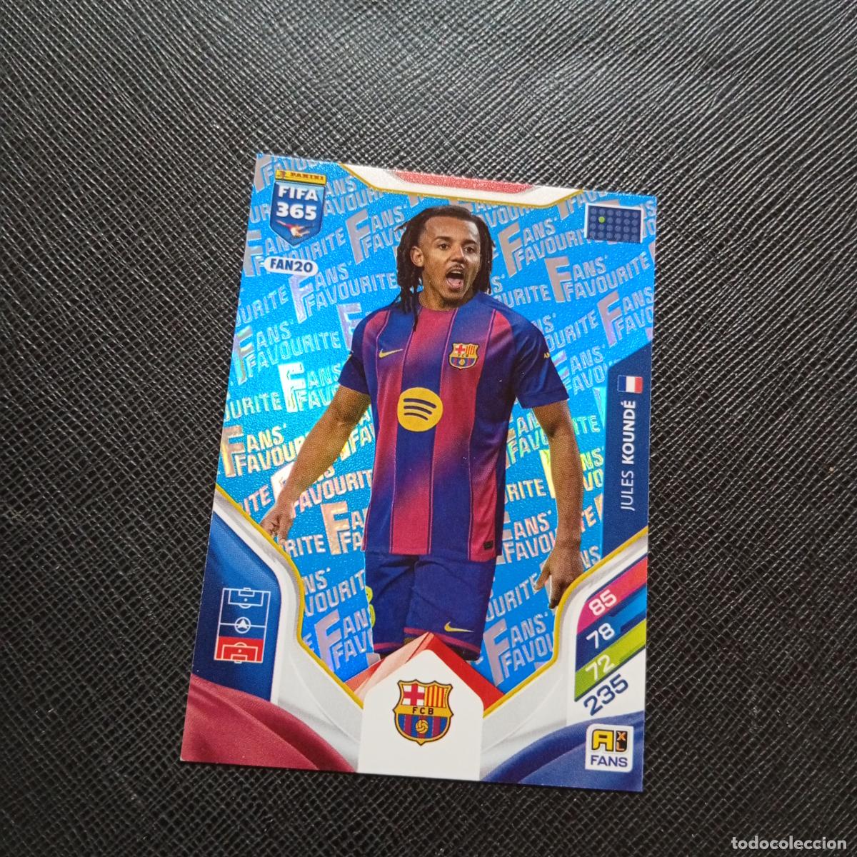 Cromos de Futebol: FAN20 KOUNDE BARCELONA ADRENALYN 2025 2026 FIFA 365 CROMO FUTBOL 25 26 - A215 PG58 AZUL