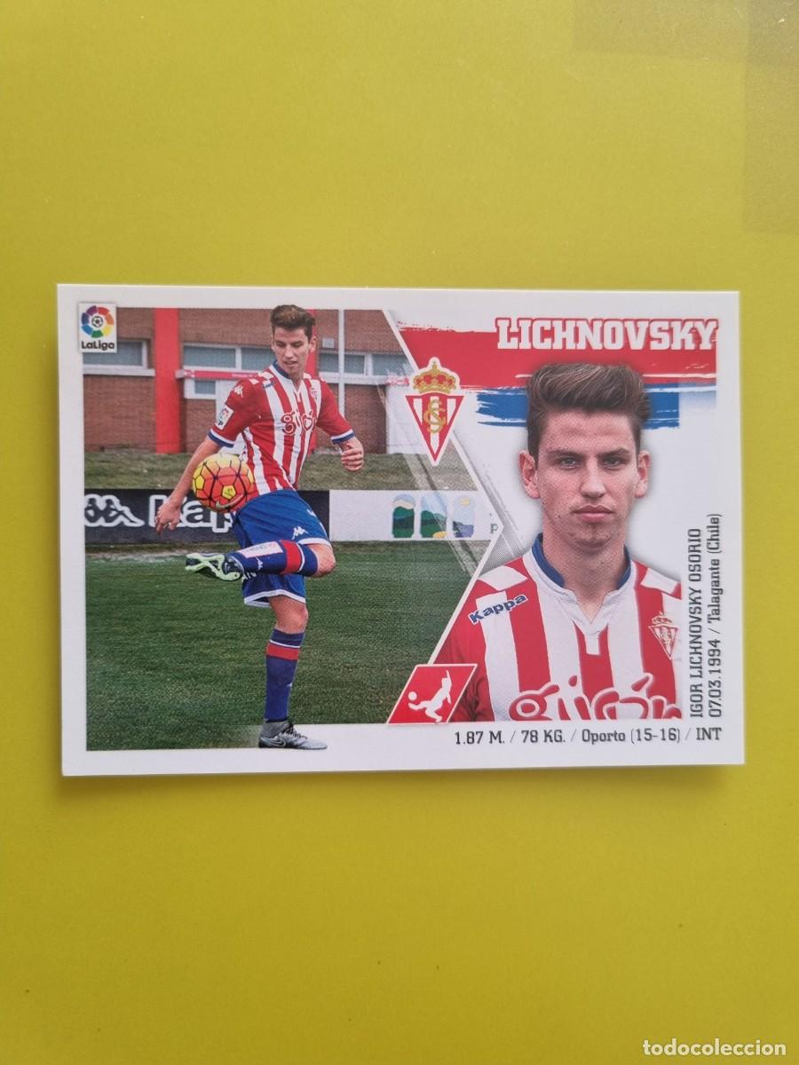 Cromos de Futebol: MERCADO INVIERNO ACTUALIZACION ESTE 15 16 2015 2016 SIN PEGAR LICHNOVSKY SPORTING N&ordm;34 AR926