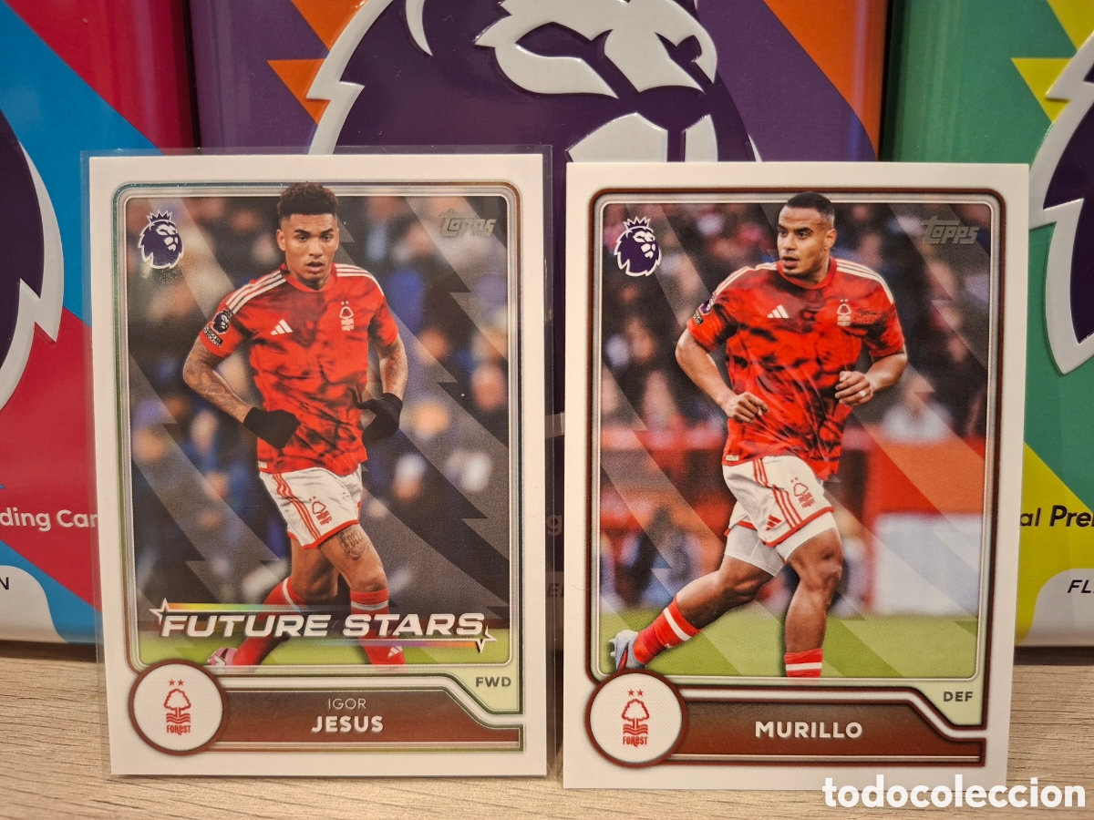 Cromos de f&uacute;tbol: Nottingham Forest Topps Flagship edition Premier League