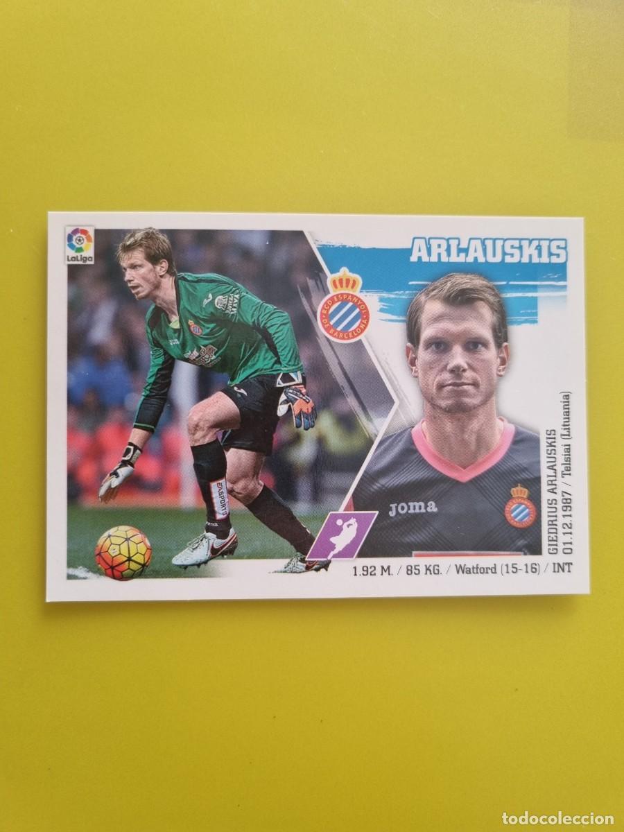 Cromos de f&uacute;tbol: MERCADO INVIERNO ACTUALIZACION ESTE 15 16 2015 2016 SIN PEGAR ARLAUSKIS ESPA&Ntilde;OL N&ordm;11 AR926