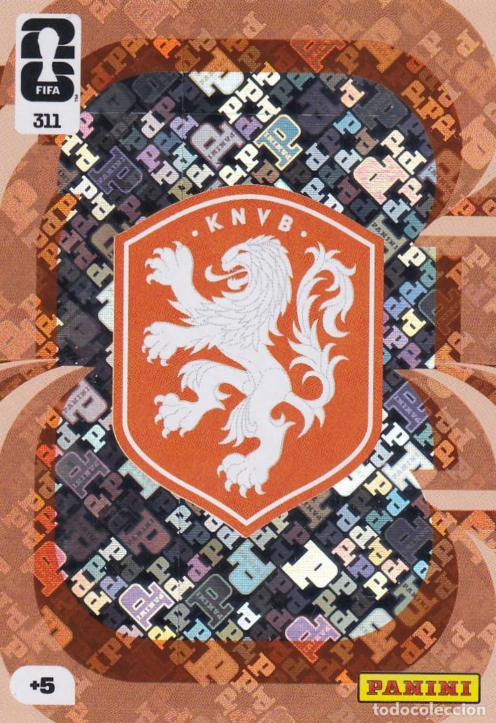 Cromos de f&uacute;tbol: Adrenalyn XL Fifa World Cup 2026 Mundial 26 N&ordm;311 Escudo Paises Bajos Holanda
